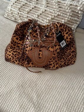True Religion Drawstring Hobo Bag